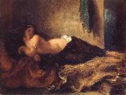 Eugene Delacroix Odalisque Lying on a Couch oil painting artist
